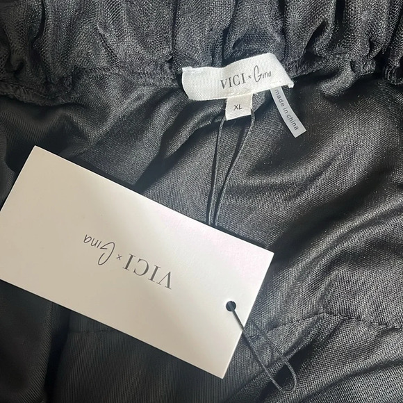 NWT VICI X GINA Black Tulle Ruffle Mini Skirt - Picture 5 of 6